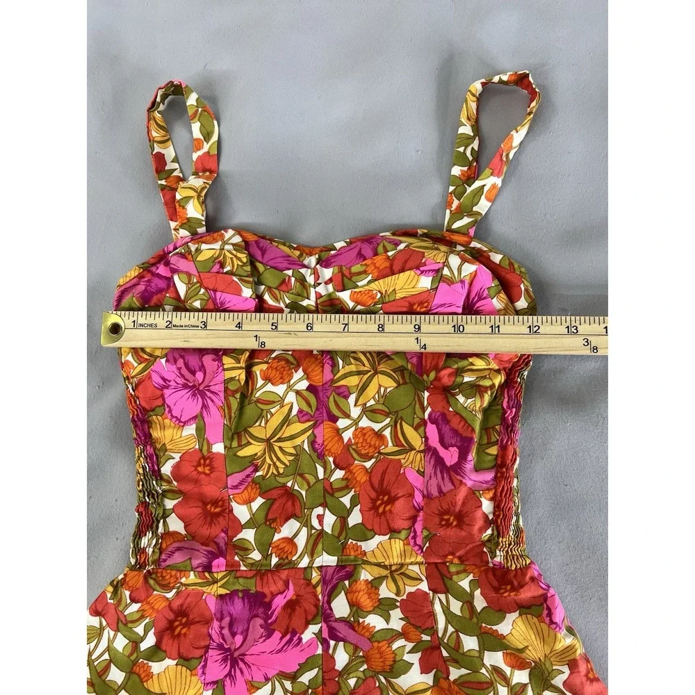 VTG Kahala Hawaii Hawaiian Romper Playsuit BATHING‎ SUIT Floral Y2K USA